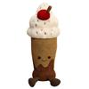 Smile Cute Cherry Cream Milk Tea Cup Plush Doll Pillow For Room Decoration