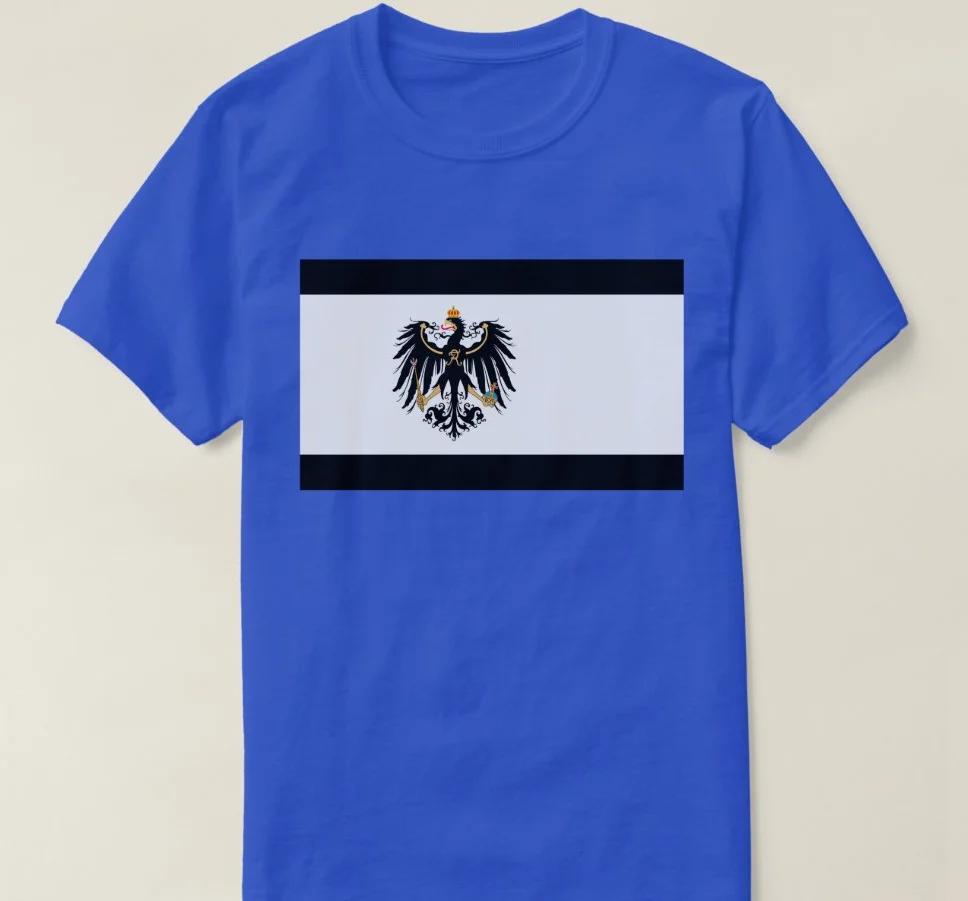 T-shirt Nazionale Regno di Prussia Retrò 100% Cotone Girocollo Manica Corta Estiva Casual da Uomo Streetwear