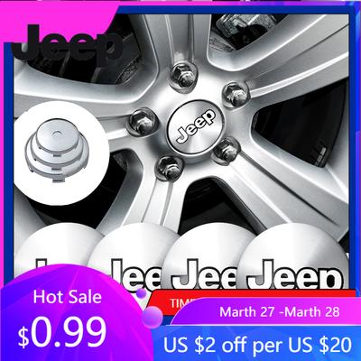 Para Jeep 60mm Calota Central de Roda de Carro Logotipo Tampa de Emblema para Jantes de Pneu Para Jeep Wrangler jk Renegade Compass Grand Cherokee Gladia
