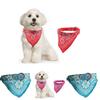 Adjustable Pet Dog Puppy Cat Neck Scarf Bandana With Leather Collar Neckerchief