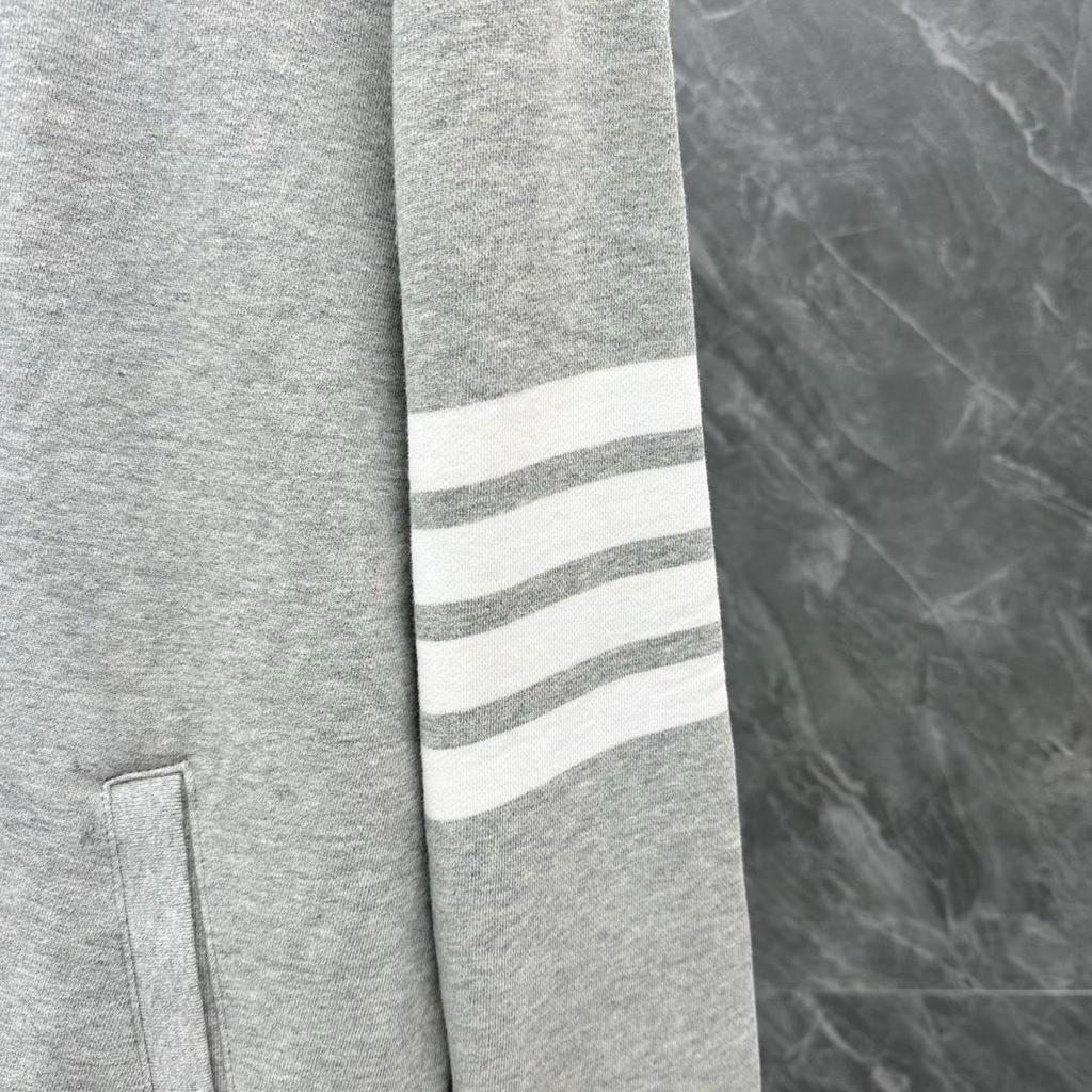 TB Autumn/Winter Four-Bar Baseball Collar Hoodie Zip Cardigan (Unisex)