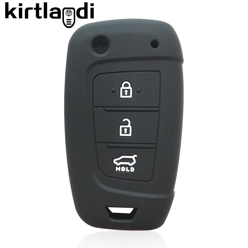 Силиконовый чехол для автомобильного ключа для Hyundai I30 Accent Tucson Ix35 Solaris Elantra Kona Celesta Sonata Для Hyundai Tucson 2021 Оболочка чёрный