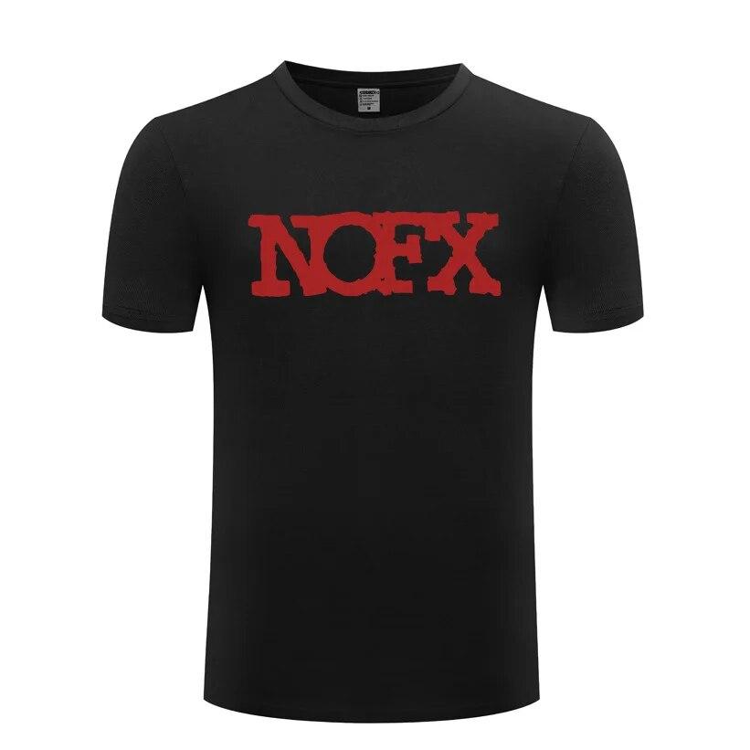 Hudba Punk Rock Trička NOFX Unisex Hip Hop Krátký rukáv O Výstřih Bavlněné Unisex tričko Cool Funny Streetwear Top Tričko Velká velikost Léto