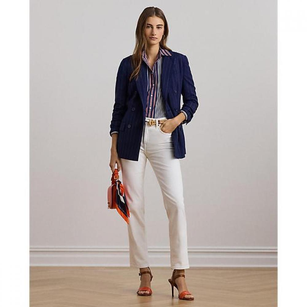 Lauren Ralph Lauren High Rise Straight Ankle Jeans Wmlrdnms0920164100 2
