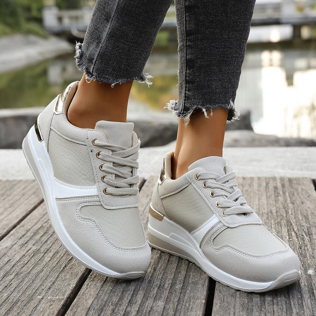 New Spring Autumn Platform Women Casual Breathable Sneakers Comfort Women Platform Shoes Lace Fashion Women Vulcanized Shoes