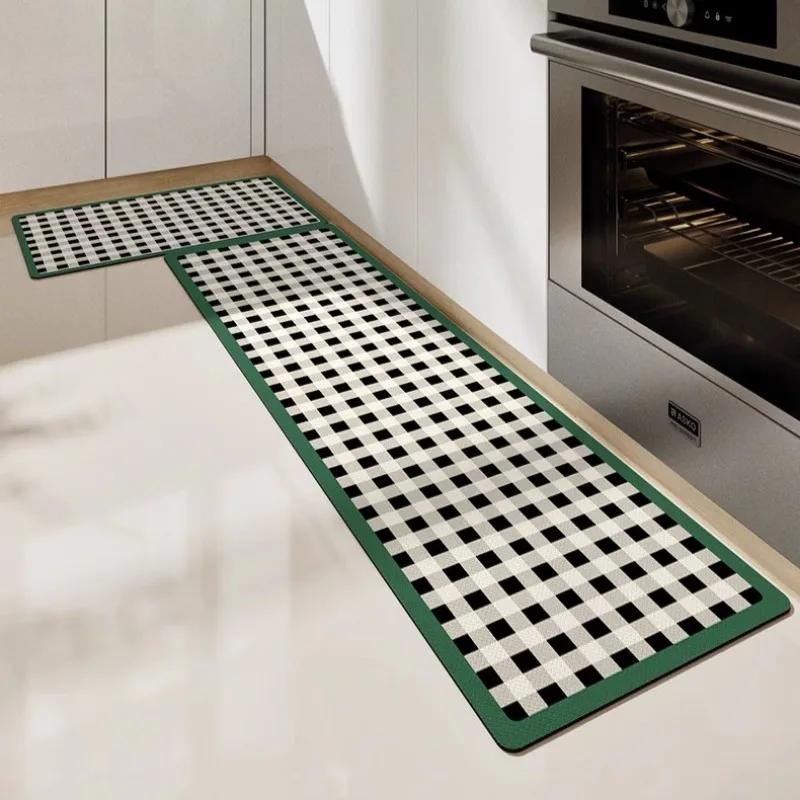 Pvc Leather Carpet For Kitchen Floor Mats Waterproof Oil Proof Mat Anti Slip Bath Footmat Long Hallway Entrance Doormat Alfombra
