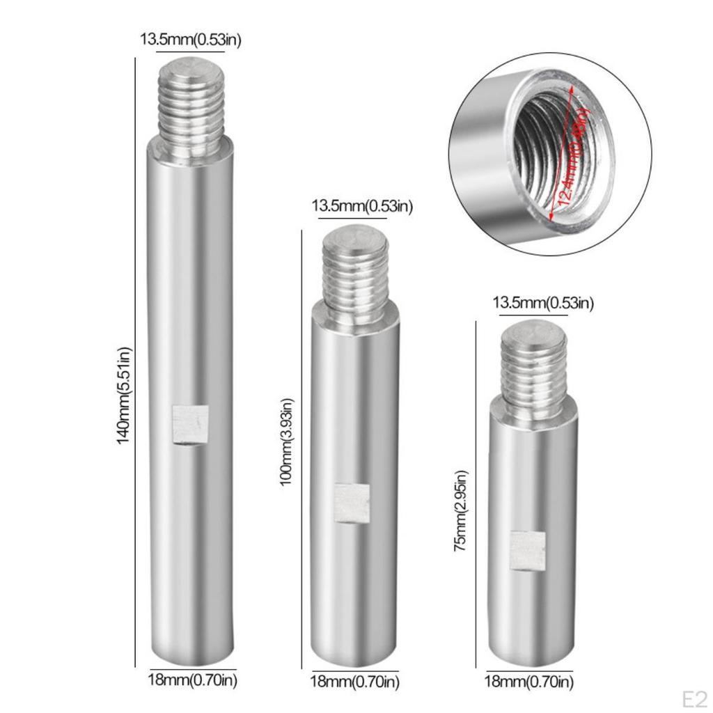 Thread Rotary Extension Shaft Set Aluminum Alloy Angle Grinder Connecting Rod for