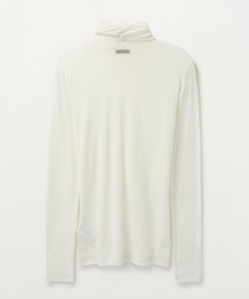 Seteo (W) Cross Turtleneck Long Sleeve White