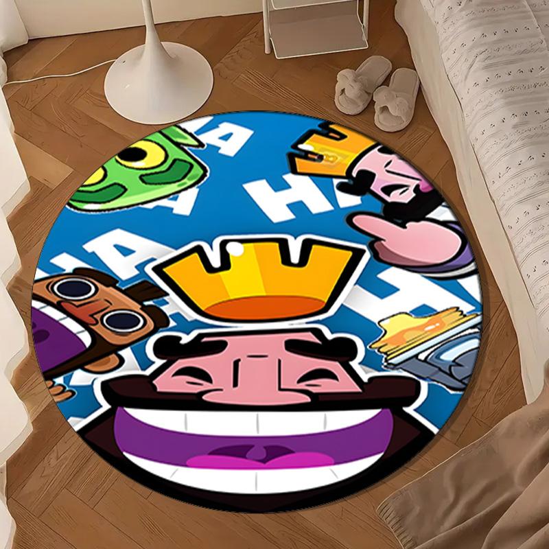 Clash Royale Heroes Collage Round mat Home Decor, Chair rug For livingroom,Bedroom, doormat home decor Birthday Gift Christmas Gifts