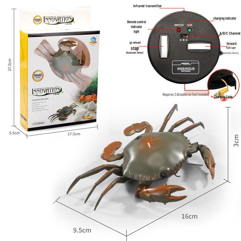 Bionic Remote-Controlled Animal Toy: Cockroach, Centipede, Frog, Crab, Prank Spider, Boa Constrictor, Mouse.