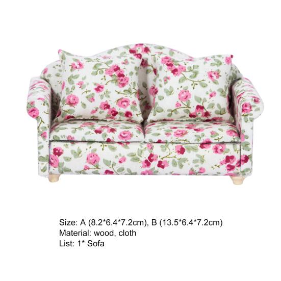 Portable Universal Useful Smooth Surface Exquisite Detail 1/12 Dollhouse Mini Furniture Sofa