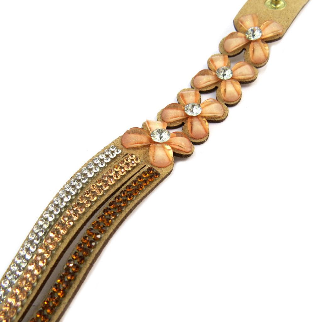 Les Trésors De Lily [P5368] - Armbånd Designer 'Sissi' rav (2 rader)
