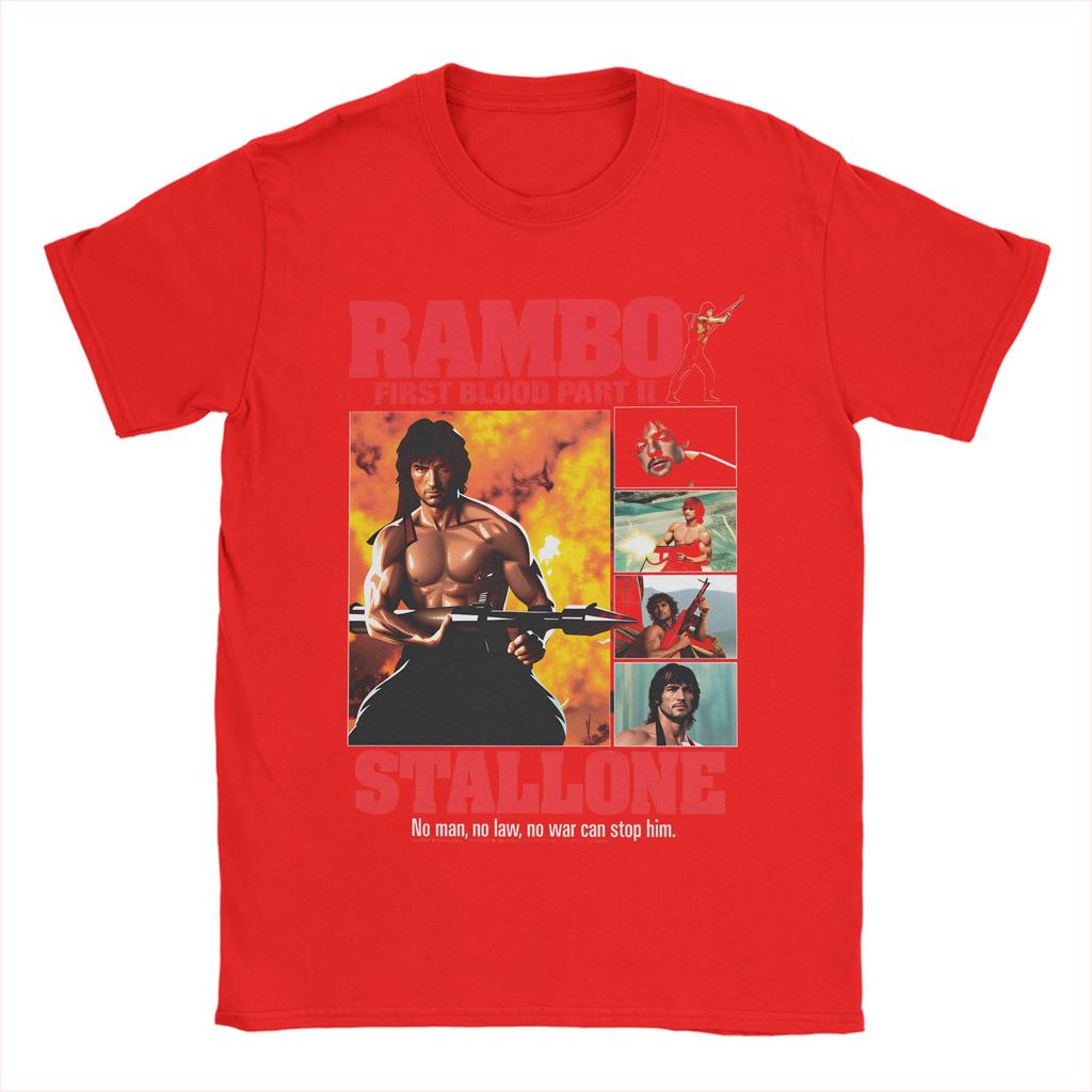 Rambo First Blood TShirt Beach Leisure TShirts Cotton ONeck Plus Size Tees Short Sleeve Vintage Tops