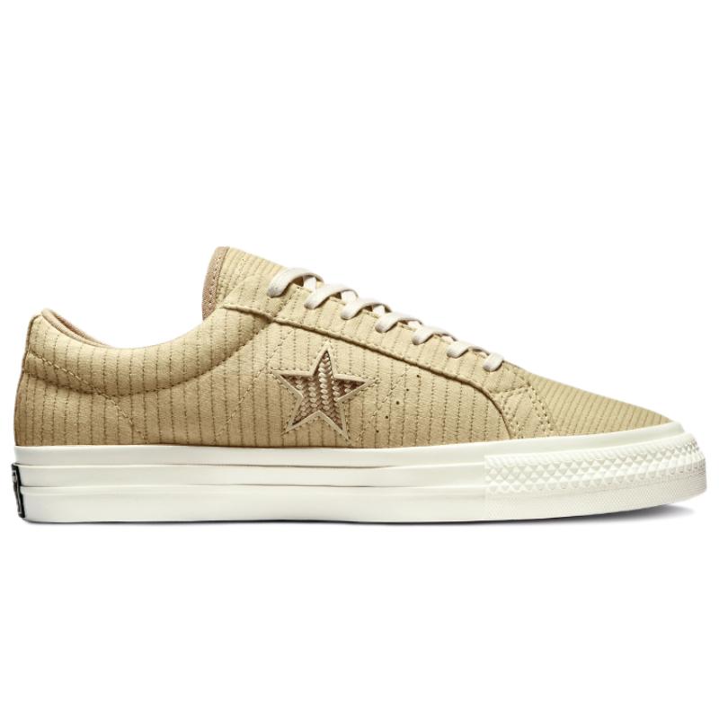 Converse One Star Mellow Mild Canvas Casual Non-Slip Abrasion Lightweight Low-Top Board Shoes Unisex Desert Yellow