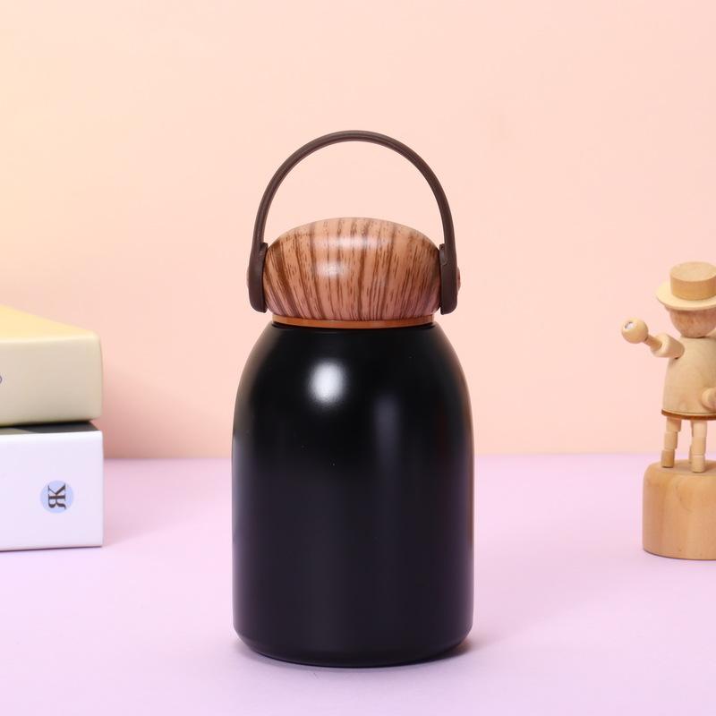 Custom Logo 10oz Vacuum Flasks Stainless Steel Double Wall Insulated Bottle Wtin Handle for Children School 300ml/10oz