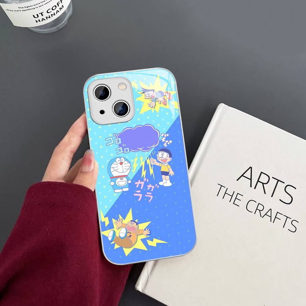 Cute Cartoon-u-Doraemons-t Tempered Glass For Iphone 14 13 12 11 Pro Mini XS MAX 14Plus X XS XR Fundas