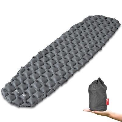 FIELDOOR Ultralight Air Mat [Gray] 190 X 58 X 5cm Water Repellent TPU Coating Compact Lightweight Climbing Camping Touring