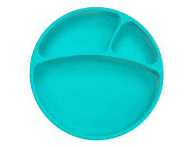 MINIKOIOI Silicone Plate with Compartments and Suction Cup, Green PROMOTION