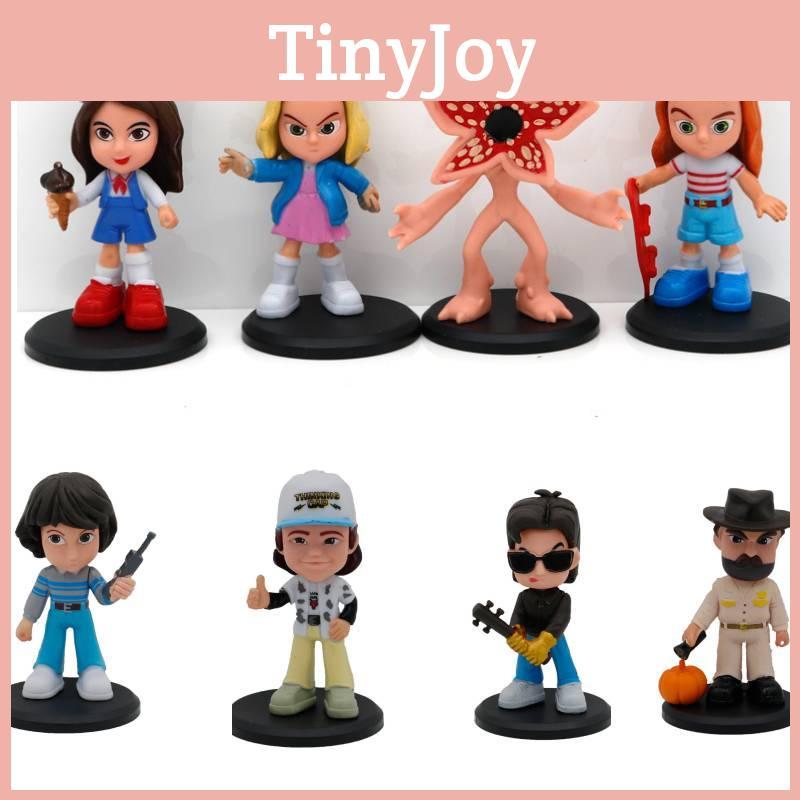 Wunderschönes 8-teiliges Stranger Things Figurenset Steve Kannibalenblume Weihnachtsmodell Geschenk