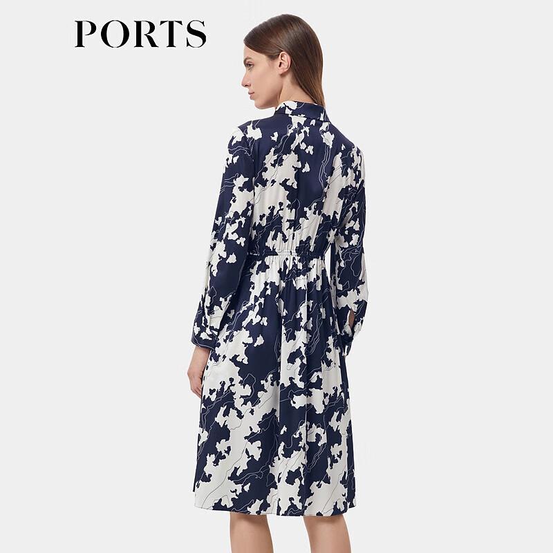 PORTS Women's 2025 Early Spring Print Shirt Dress