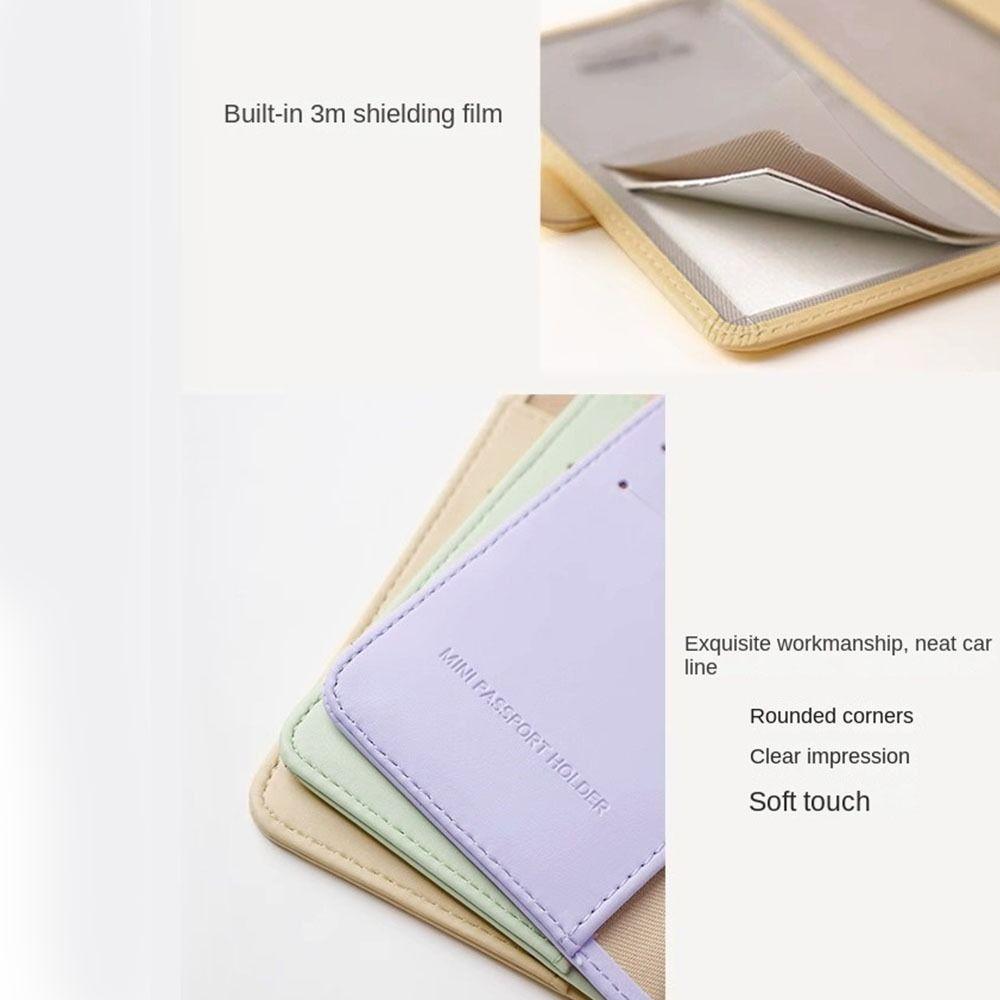Wallet Passport Storage Bag Solid Color Passport Holder  Travel Accessories