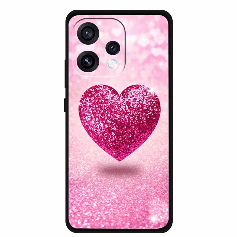 For Oppo Reno15 5G Case Coque Black Soft TPU Silicone Phone Case For Oppo Reno 15C Back Covers Case 6.59" Shockproof Fundas Para