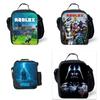 Trendige Roblox Lunchtasche für Schüler und Büroangestellte Oxford-Stoff Umhängetasche