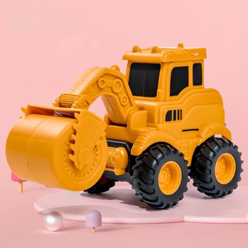Childrens Pressing Sliding Construction Vehicle With Pushback Function For Kids Educational Play