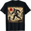 Samurai Bigfoot Japanese Vintage Graphic Ukiyo-e Art Funny T-Shirt(1)