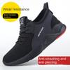 Labor Insurance Shoes for Men, Summer Breathable Work Shoes, Anti-smashing and Anti-piercing, Steel Bag Head Safety Shoes