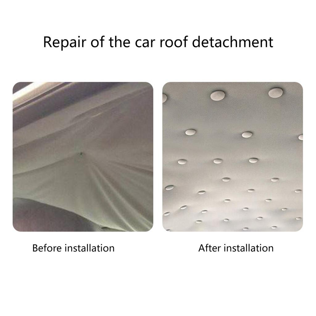 Universal Vehicle Roof Cloth Fastener Set 40Pcs No Tools Needed For DIY Car Interior Repair Quick Installation Rivet