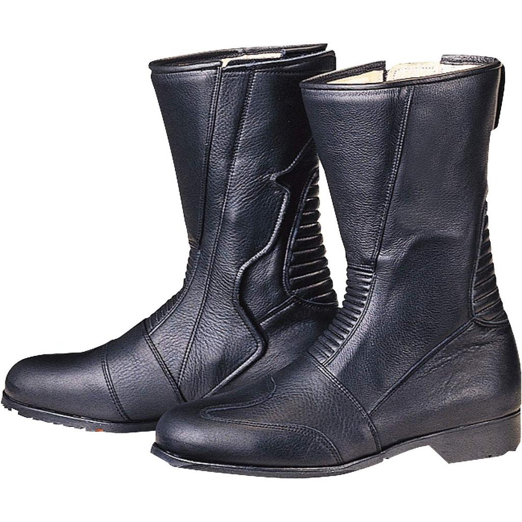Motorcycle Boots Spazio 520 Boots Cowhide Leather Black Black Cm [KOMINE] 24.5cm 05-110 Men's 24.5