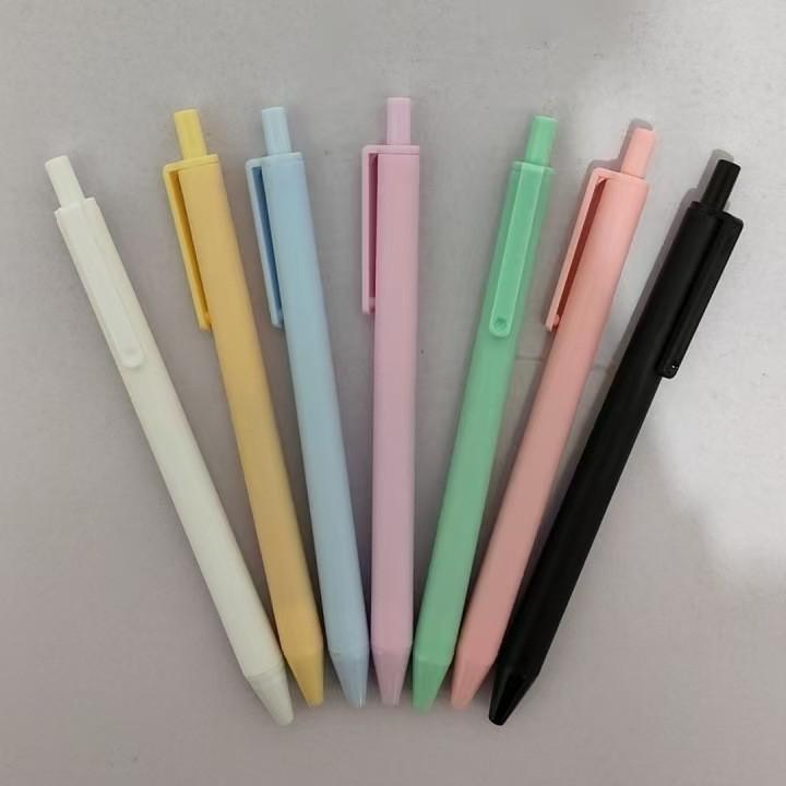 Macaron Color Gel Pens & Push-Type Black Pens for Students & Office