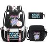 Witch Hunters Kpopdemonhunters Student School Bag Shoulder Bag Casual Pencil Bag Three-Piece Set