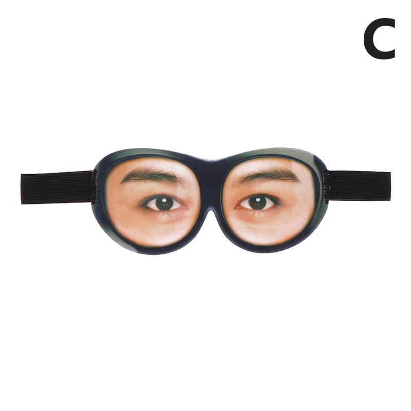 Máscara de Dormir 3D Engraçada de Olhos Abertos Sombra para os Olhos 3D Paródia Estereoscópica Sombra para os Olhos Macia de Viagem Venda Criativa Sombra para os Olhos Auxílio para Dormir