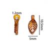 100pcs Acrylic Leaf Shaped Charms Colored Leaves Spacer Beads for DIY Necklaces Bracelets Crafts Charms Jewelry Making Supplies