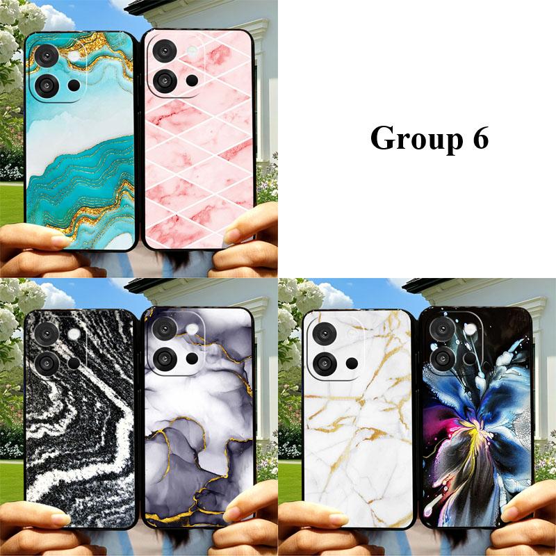 

Case For Oneplus 13S 13T 5G Marble Funda Oneplus13 13 S T Soft Silicone Phone Cover Black TPU Protective Bumper Coque Capa Para -Oneplus 13T