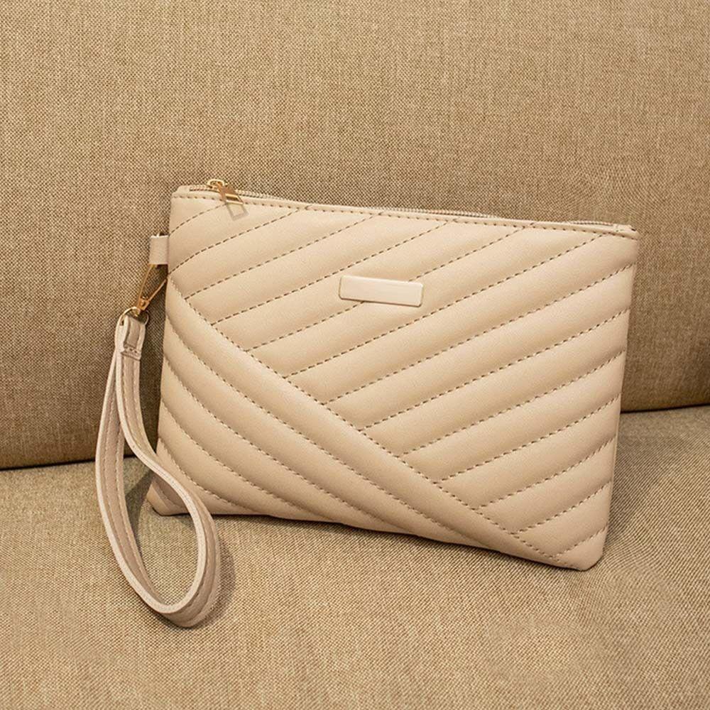 Women Leather Traveling Shopping Small Purse Clutch Wallet Wristlet Bag Envelope Bag