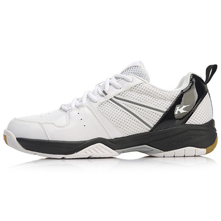 Li Ning Kaiser Cushioning Abrasion Resistant Slip Resistant Low top Badminton Shoes Men's White FYTN003-3