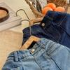 Baby Girls Wide Legs Jeans Spring Toddlers Kids Casual Loose Denim Trousers Ankle-length Pants