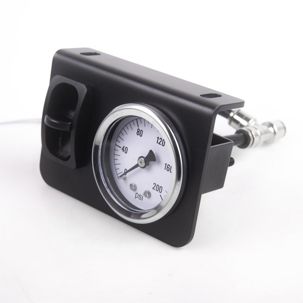 Air Control Switch Manual Plate Paddle Valve With 180/200 PSI Gauge For Truck Seat & Air Suspension system