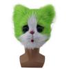 Plastic Plush Cat Head Mask Animal Costume Party Prop For Halloween And Festive Events