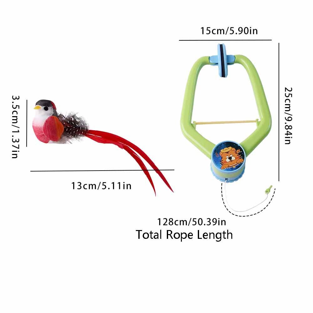 Retractable Cat Hanging Swing Toy Automatic Lifting Self-Entertainment Toy  Indoor Use