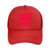 Red Fist Abstract Graphic Mesh Baseball Cap Casual Hat Outdoor  For Womens Unisex FeUnisex