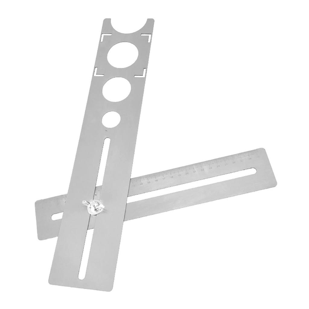 400 mm Fliesenlochsucher, genaue Messung, tragbares Edelstahl-Universal-Marmor-Stanzwerkzeug