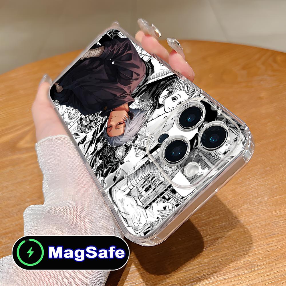 Sakamoto Days Gaku Phone Case for iPhone 17 16 15 14 13 12 11 Air Pro Max Plus Mini Magsafe Clear Colorful Cover Luxury Pretty