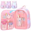Regenbogen Prinzessin Rucksack für Mädchen Schultasche Leicht Anti-Skoliose Kinder Buchtasche für Schüler Klassen 1-6 Modischer Lässiger Tagesrucksack