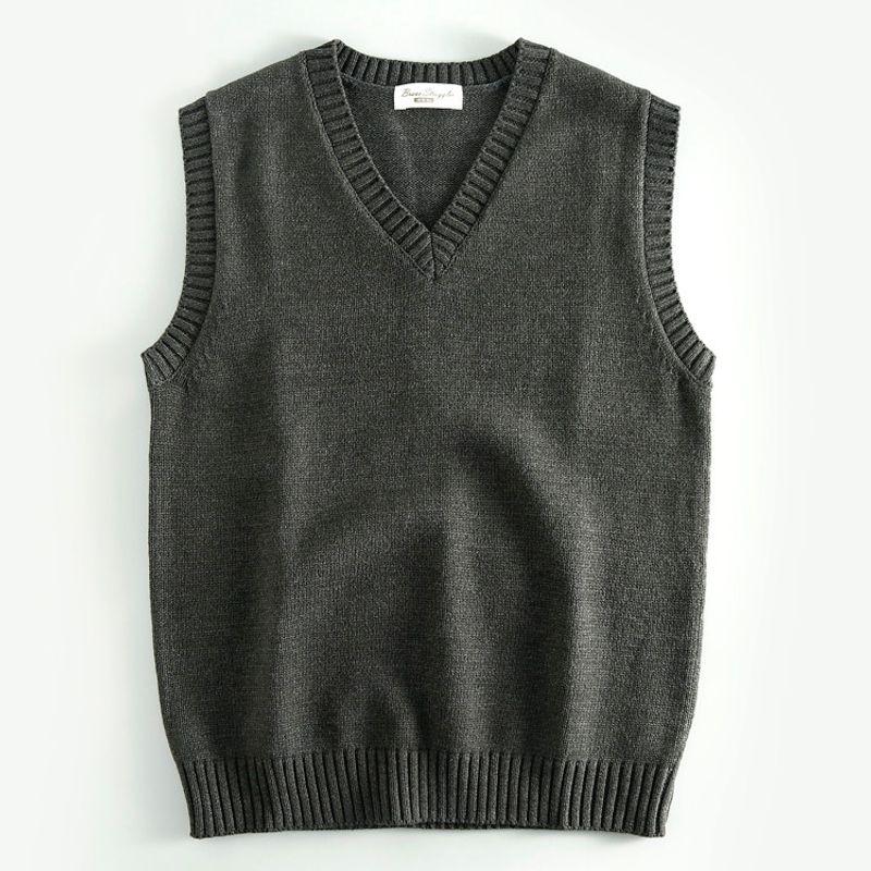 Big Brand Withdraw from Cupboard Tail Single Cut Label Men s Knitwear Men s Pure Color Pullover Thickened Fall and Winter Cotton Knitwear Tail Sweater Army Green L