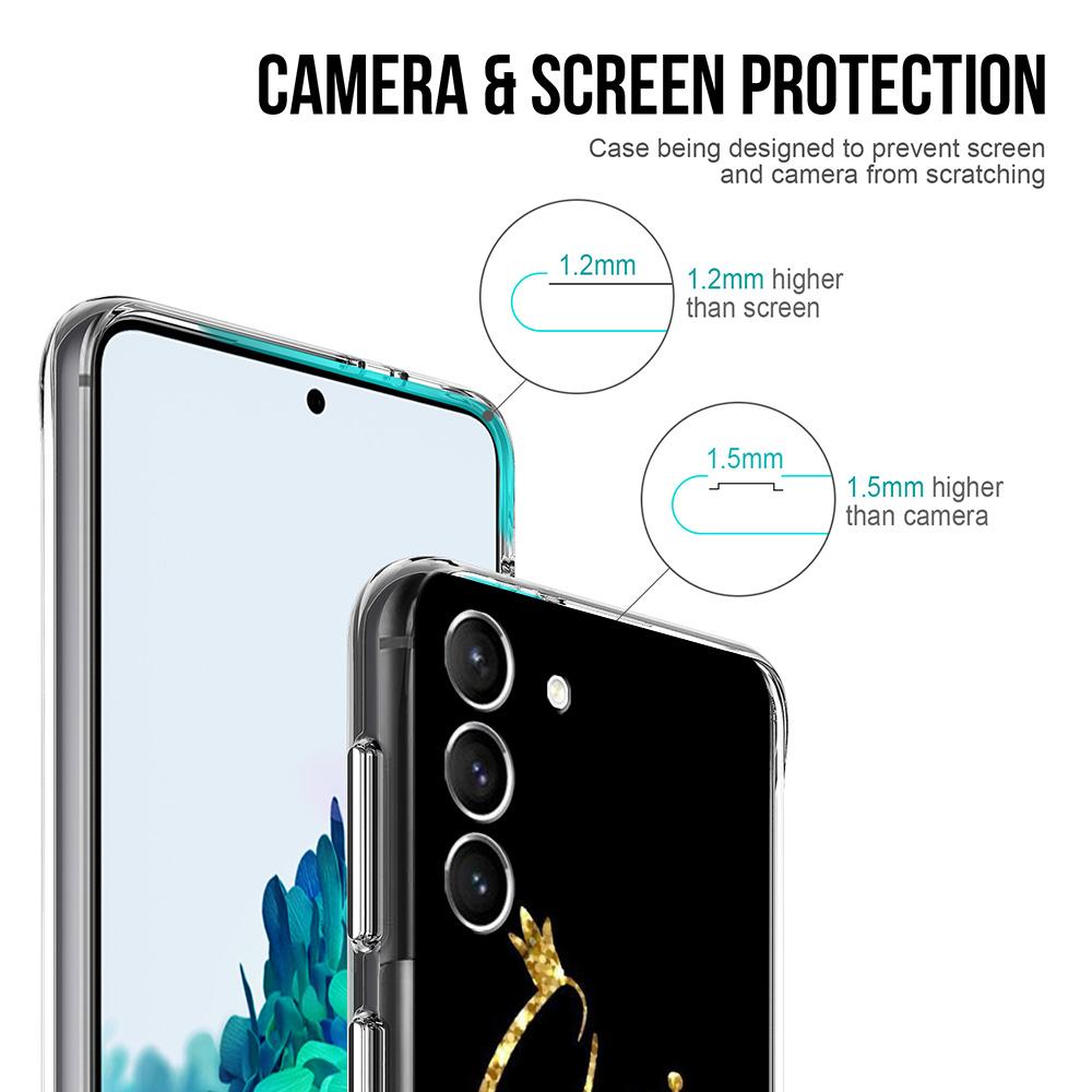 Cute Mom Queen Princess Case For Samsung Galaxy S22 S20 FE S21 Plus S10 S9 Note 20 9 10 Lite Transparent Soft Phone Cover
