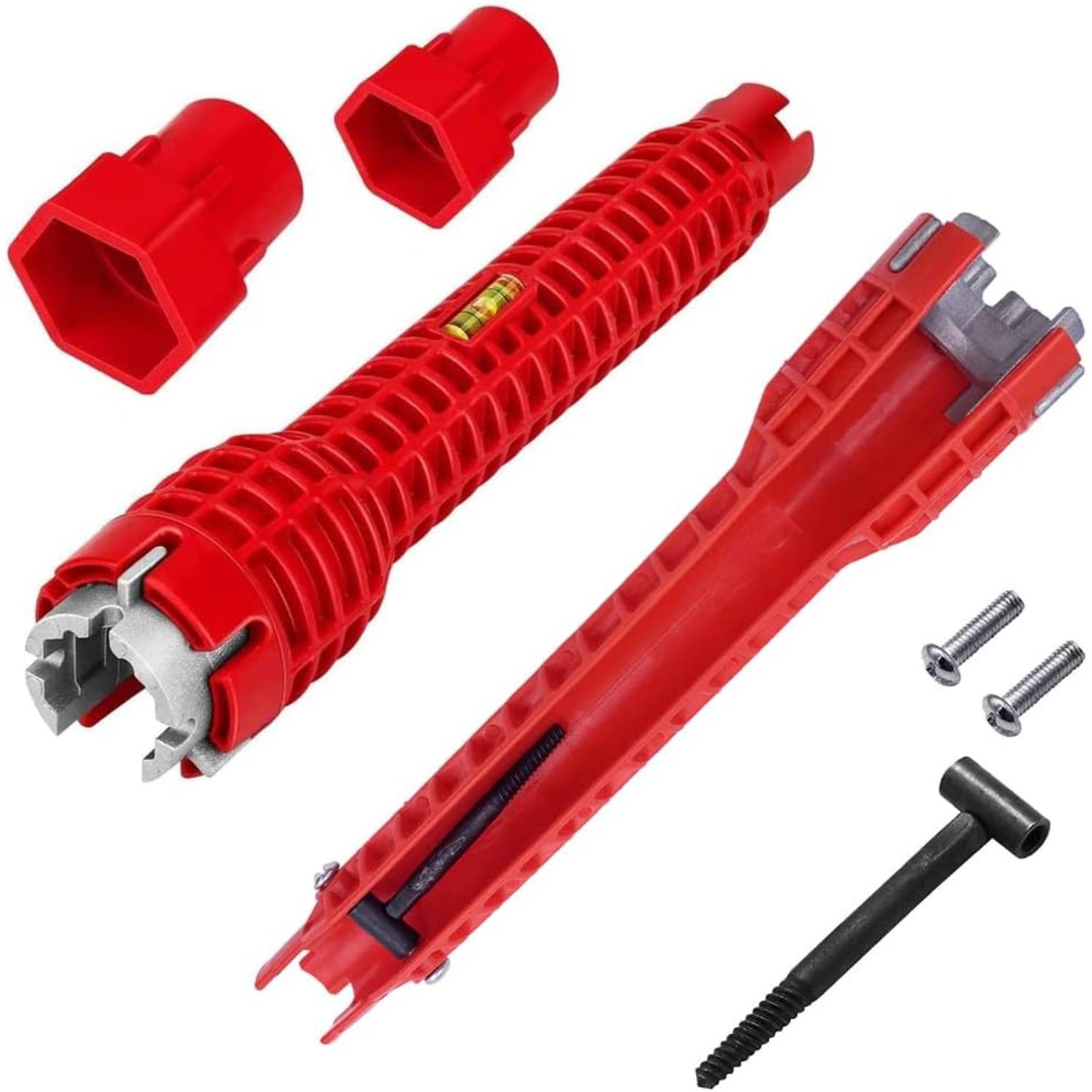 

Sink Installer Tool, Sink Key Installer, Sink Faucet Installer, Multifunctional Sink Key, Double Head Key for Toilet Sink, Bathroom Tap, Kitchen Sanit